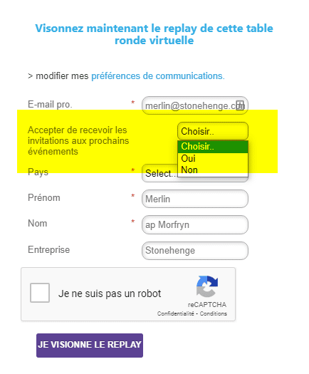 chantier data quality consentement fin explicite